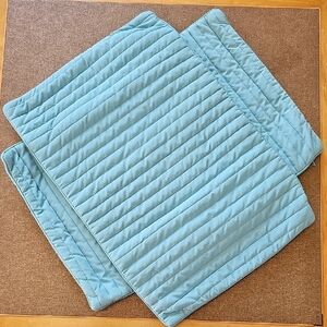Quilted Blue Bedding Set